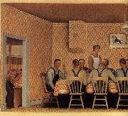 Grant Wood The Thresher-s supper china oil painting reproduction